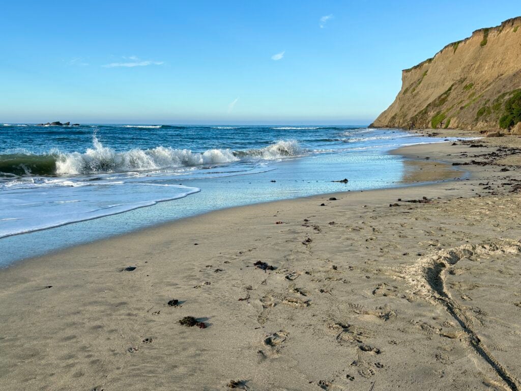 Maverick's Beach high tide